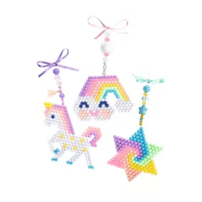   Mozaikkép készítés - Gyöngyből kép - Artistic aqua Rainbow - Djeco kreatív készlet