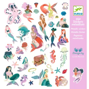 Djeco Matricák - Csillogó sellők - Sparkly mermaids
