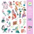 Djeco Matricák - Csillogó sellők - Sparkly mermaids