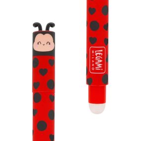   Legami zselés toll - radírozható - katicás - piros tintával