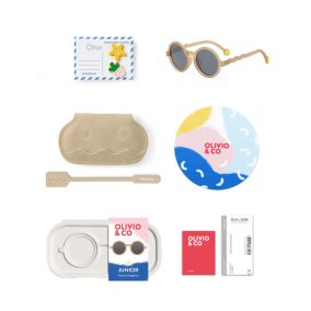   Olivio & Co polarizált napszemüveg 5-12 év - Round Sand Beige