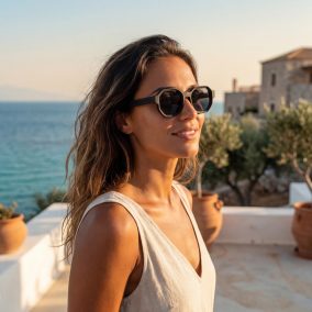   Olivio & Co polarizált felnőtt napszemüveg creative - Squid Black