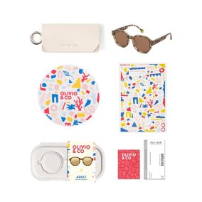   Olivio & Co polarizált felnőtt napszemüveg creative - Tortoiseshell