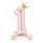 1-es születésnapi szám álló fólia lufi - pink 84 cm