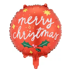 "Merry Christmas" feliratú Fólia lufi - 45 cm