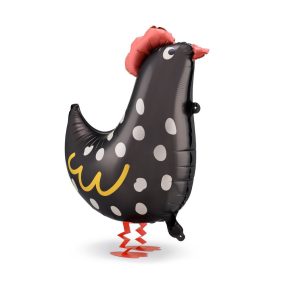 Fólia lufi - Sétáló tyúk - fekete