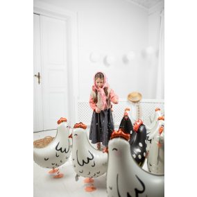 Fólia lufi - Sétáló tyúk - fekete