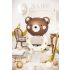 Macis csörgő fólia lufi 61x88 cm - Teddy Bear Party