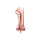 1-es születésnapi szám fólia lufi - rose gold 86 cm