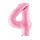 4-es születésnapi szám fólia lufi - pink 86 cm