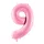 9-es születésnapi szám fólia lufi - pink 86 cm
