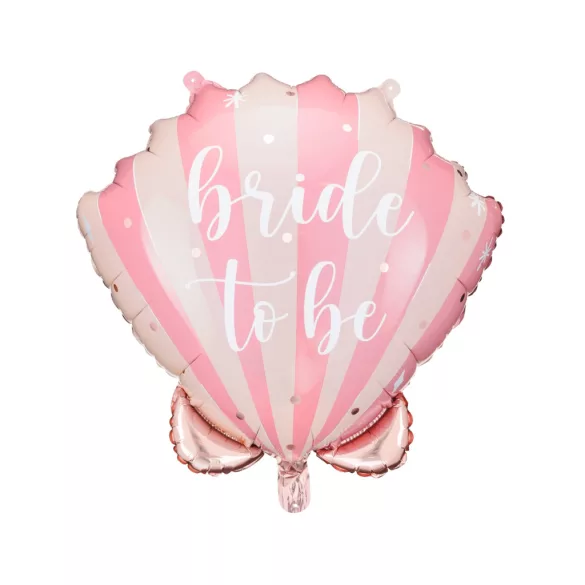 Kagyló formájú fólia lufi - ''Bride to be''