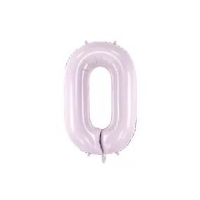 0-ás születésnapi szám fólia lufi - lila 72 cm