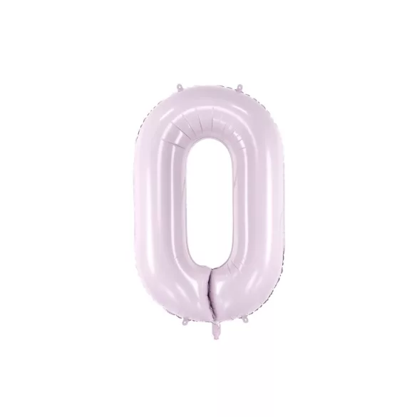 0-ás születésnapi szám fólia lufi - lila 72 cm