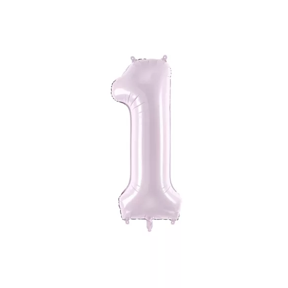 1-es születésnapi szám fólia lufi - lila 72 cm
