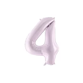 4-es születésnapi szám fólia lufi - lila 72 cm