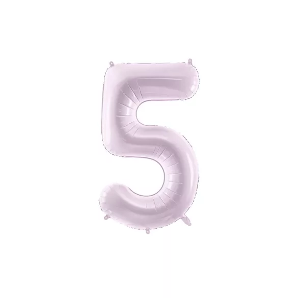 5-ös születésnapi szám fólia lufi - lila 72 cm