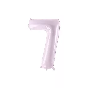 7-es születésnapi szám fólia lufi - lila 72 cm