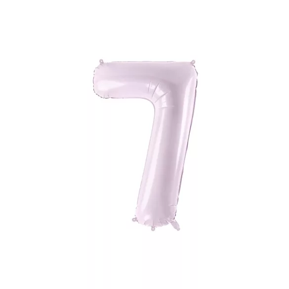 7-es születésnapi szám fólia lufi - lila 72 cm