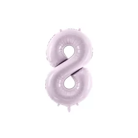 8-as születésnapi szám fólia lufi - lila 72 cm