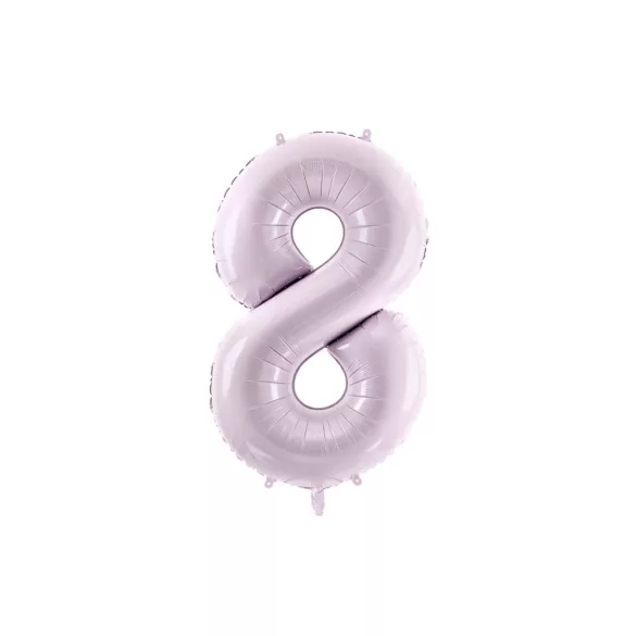 8-as születésnapi szám fólia lufi - lila 72 cm