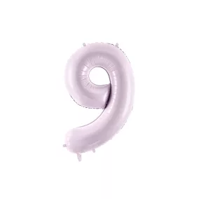 9-es születésnapi szám fólia lufi - lila 72 cm