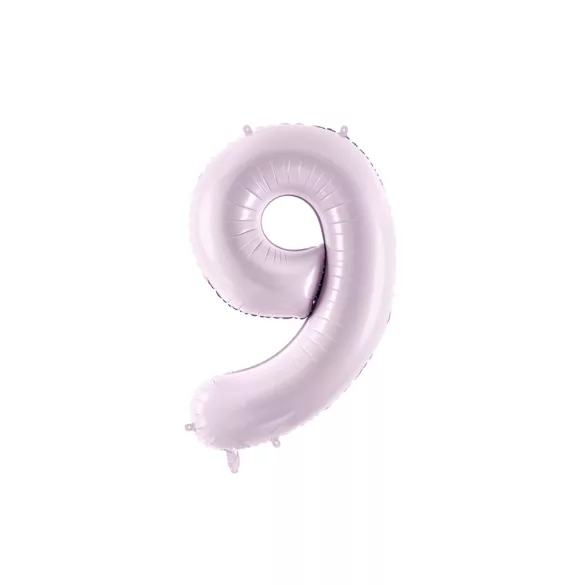 9-es születésnapi szám fólia lufi - lila 72 cm