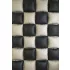 Kétoldalas fólia lufi függöny - négyzet - fekete-bézs - 35 × 35 cm - 4 db