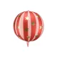 Fólia lufi Csillagos gömb 75 cm - piros