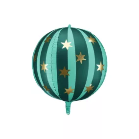 Fólia lufi Csillagos gömb 75 cm - zöld