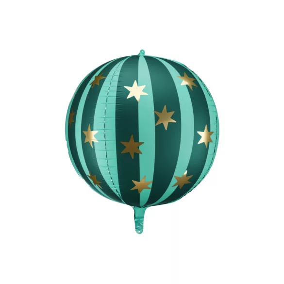 Fólia lufi Csillagos gömb 75 cm - zöld