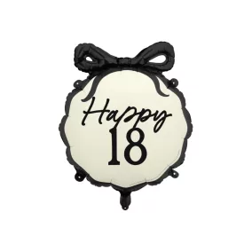 Happy 18 fólia lufi masnival 47.5x45 cm