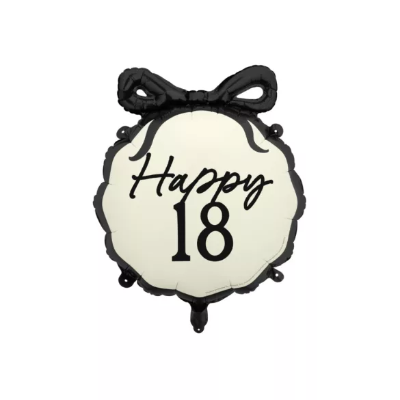 Happy 18 fólia lufi masnival 47.5x45 cm