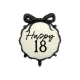 Happy 18 fólia lufi masnival 47.5x45 cm