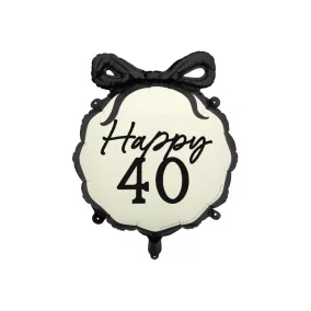 Happy 40 fólia lufi masnival 47.5x45 cm