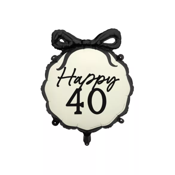 Happy 40 fólia lufi masnival 47.5x45 cm