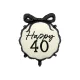 Happy 40 fólia lufi masnival 47.5x45 cm