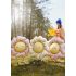 Fólia lufi - Sétáló Virág - 104 × 104 cm - light bézs