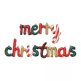 Merry Christmas fólia lufi - 143x25 cm