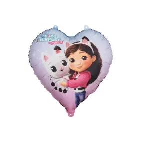 Gabi babaháza szív alakú fólia lufi - 35 cm