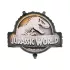 Jurassic World logó fólia lufi - 45×37 cm