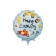 Fólia lufi - Happy Birthday - Versenyautók - 35 × 35 cm