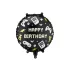 Fólia lufi - Happy Birthday - Gamer - 35 × 35 cm