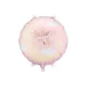 Babaváró fólia lufi - Welcome Baby - 35x35 cm - light pink