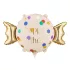 Candy Happy Birthday fólia lufi - 61 × 37 cm