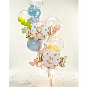 Candy Happy Birthday fólia lufi - 61 × 37 cm