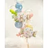 Candy Happy Birthday fólia lufi - 61 × 37 cm
