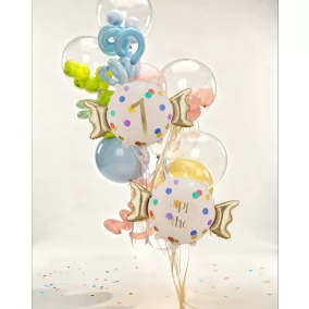 Candy fólia lufi „1” - 61 × 37 cm