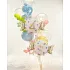 Candy fólia lufi „4” - 61 × 37 cm