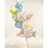 Candy fólia lufi „6” - 61 × 37 cm